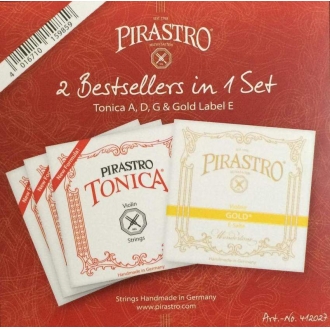 Комплект струн для Скрипки PIRASTRO Tonica Gold (New formula)
